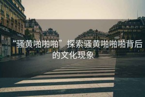 “騷黃啪啪啪”探索騷黃啪啪啪背后的文化現(xiàn)象