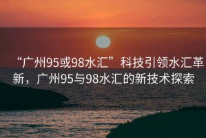 “廣州95或98水匯”科技引領(lǐng)水匯革新，廣州95與98水匯的新技術(shù)探索