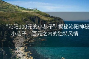 “沁陽100元的小巷子”揭秘沁陽神秘小巷子，百元之內(nèi)的獨特風情
