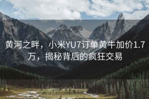 黃河之畔，小米YU7訂單黃牛加價(jià)1.7萬(wàn)，揭秘背后的瘋狂交易