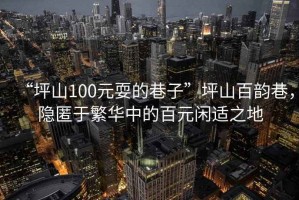 “坪山100元耍的巷子”坪山百韻巷，隱匿于繁華中的百元閑適之地