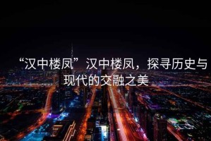 “漢中樓鳳”漢中樓鳳，探尋歷史與現(xiàn)代的交融之美