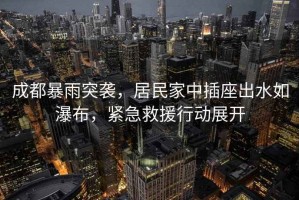 成都暴雨突襲，居民家中插座出水如瀑布，緊急救援行動(dòng)展開