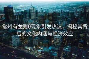常州有龍則0現(xiàn)象引發(fā)熱議，揭秘其背后的文化內涵與經濟效應