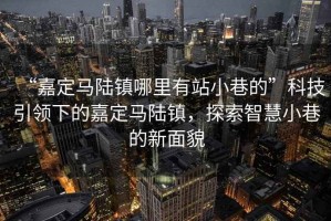 “嘉定馬陸鎮(zhèn)哪里有站小巷的”科技引領(lǐng)下的嘉定馬陸鎮(zhèn)，探索智慧小巷的新面貌