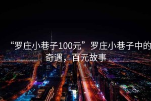“羅莊小巷子100元”羅莊小巷子中的奇遇，百元故事