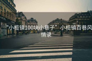 “小欖鎮(zhèn)100塊小巷子”小欖鎮(zhèn)百巷風(fēng)情錄