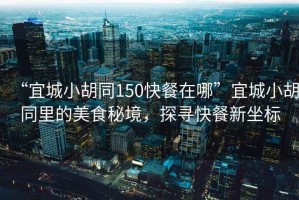 “宜城小胡同150快餐在哪”宜城小胡同里的美食秘境，探尋快餐新坐標(biāo)