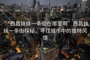 “西昌妹妹一條街在哪里啊”西昌妹妹一條街探秘，尋找城市中的獨(dú)特風(fēng)情