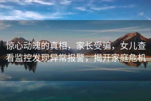 驚心動(dòng)魄的真相，家長(zhǎng)受騙，女兒查看監(jiān)控發(fā)現(xiàn)異常報(bào)警，揭開家庭危機(jī)