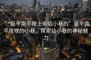 “延平南平晚上有站小巷的”延平南平夜晚的小巷，探索站小巷的神秘魅力