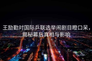 王勵勤對國際乒聯(lián)選舉鬧劇目瞪口呆，揭秘幕后真相與影響