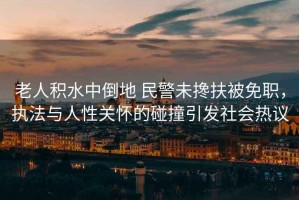 老人積水中倒地 民警未攙扶被免職，執(zhí)法與人性關(guān)懷的碰撞引發(fā)社會(huì)熱議