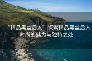 “精品黑絲后入”探索精品黑絲后入時尚的魅力與獨特之處