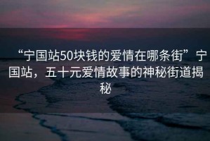 “寧國站50塊錢的愛情在哪條街”寧國站，五十元愛情故事的神秘街道揭秘