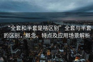“全套和半套是啥區(qū)別”全套與半套的區(qū)別，概念、特點及應(yīng)用場景解析