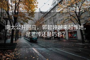 向太公開回應(yīng)，郭碧婷越來越像她，是遺傳還是巧合？