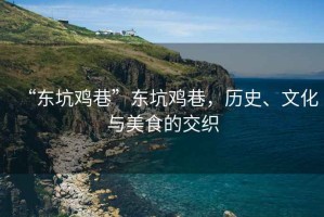 “東坑雞巷”東坑雞巷，歷史、文化與美食的交織