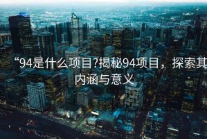“94是什么項目?揭秘94項目，探索其內涵與意義
