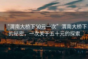 “渭南大橋下50元一次”渭南大橋下的秘密，一次關(guān)于五十元的探索