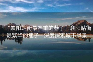 “襄陽站街最嚴(yán)重的巷子”襄陽站街最繁華的巷子—深度探索城市風(fēng)景