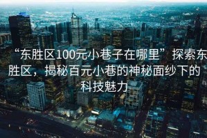 “東勝區(qū)100元小巷子在哪里”探索東勝區(qū)，揭秘百元小巷的神秘面紗下的科技魅力