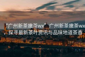 “廣州新茶嫩茶wx”廣州新茶嫩茶wx，探尋最新茶葉資訊與品味地道茶香