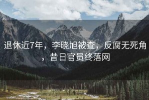 退休近7年，李曉旭被查，反腐無(wú)死角，昔日官員終落網(wǎng)