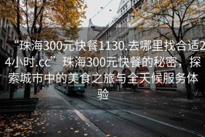 “珠海300元快餐1130.去哪里找合適24小時.cc”珠海300元快餐的秘密，探索城市中的美食之旅與全天候服務(wù)體驗