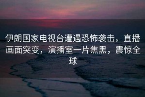 伊朗國家電視臺遭遇恐怖襲擊，直播畫面突變，演播室一片焦黑，震驚全球