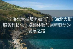 “寧海北大街服務(wù)如何”寧海北大街服務(wù)科技化，卓越體驗(yàn)與創(chuàng)新驅(qū)動(dòng)的發(fā)展之路