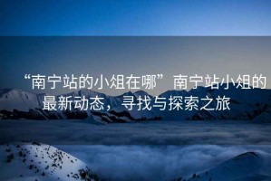 “南寧站的小俎在哪”南寧站小俎的最新動(dòng)態(tài)，尋找與探索之旅