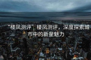 “樓鳳測(cè)評(píng)”樓鳳測(cè)評(píng)，深度探索城市中的新星魅力