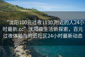 “沈陽100元過夜1130.附近的人24小時最新.cc”沈陽夜生活新探索，百元過夜體驗與附近社區(qū)24小時最新動態(tài)