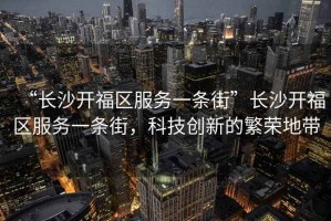 “長(zhǎng)沙開(kāi)福區(qū)服務(wù)一條街”長(zhǎng)沙開(kāi)福區(qū)服務(wù)一條街，科技創(chuàng)新的繁榮地帶