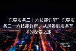 “東莞服務(wù)三十六技能詳解”東莞服務(wù)三十六技能詳解，從風(fēng)景到服務(wù)藝術(shù)的探索之旅