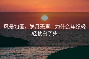 風(fēng)景如畫，歲月無(wú)聲—為什么年紀(jì)輕輕就白了頭