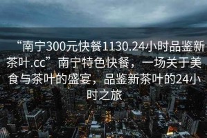 “南寧300元快餐1130.24小時(shí)品鑒新茶葉.cc”南寧特色快餐，一場關(guān)于美食與茶葉的盛宴，品鑒新茶葉的24小時(shí)之旅