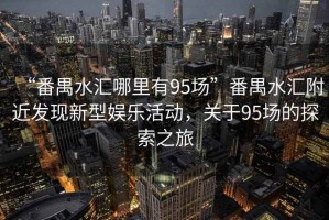 “番禺水匯哪里有95場”番禺水匯附近發(fā)現(xiàn)新型娛樂活動，關于95場的探索之旅