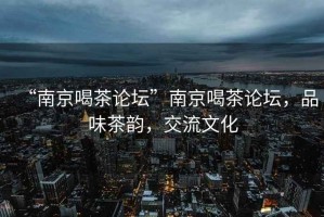 “南京喝茶論壇”南京喝茶論壇，品味茶韻，交流文化