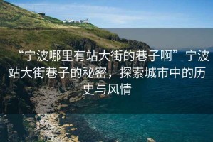 “寧波哪里有站大街的巷子啊”寧波站大街巷子的秘密，探索城市中的歷史與風(fēng)情