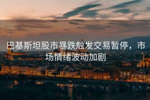 巴基斯坦股市暴跌觸發(fā)交易暫停，市場情緒波動加劇