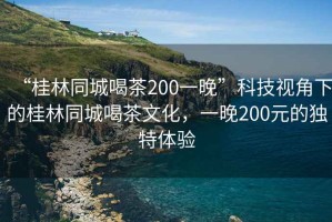 “桂林同城喝茶200一晚”科技視角下的桂林同城喝茶文化，一晚200元的獨(dú)特體驗(yàn)