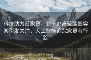 科技助力反家暴，女子逃離硫酸毀容案引發(fā)關(guān)注，人工智能追蹤家暴者行蹤