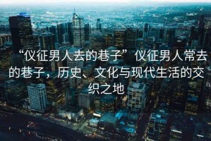 “儀征男人去的巷子”儀征男人常去的巷子，歷史、文化與現(xiàn)代生活的交織之地