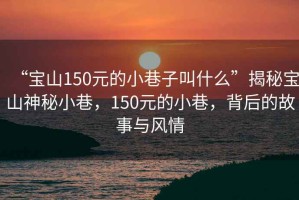“寶山150元的小巷子叫什么”揭秘寶山神秘小巷，150元的小巷，背后的故事與風(fēng)情