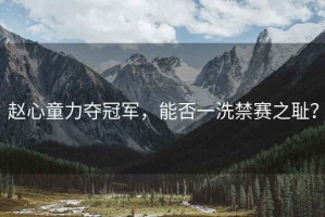 趙心童力奪冠軍，能否一洗禁賽之恥？