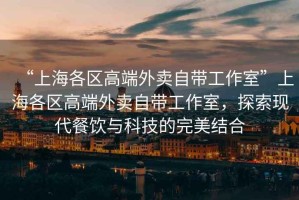 “上海各區(qū)高端外賣自帶工作室”上海各區(qū)高端外賣自帶工作室，探索現(xiàn)代餐飲與科技的完美結(jié)合