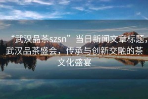 “武漢品茶szsn”當(dāng)日新聞文章標(biāo)題，武漢品茶盛會(huì)，傳承與創(chuàng)新交融的茶文化盛宴