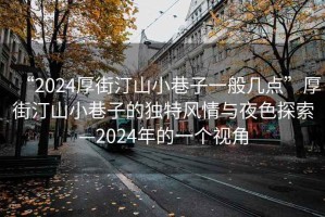 “2024厚街汀山小巷子一般幾點”厚街汀山小巷子的獨特風(fēng)情與夜色探索—2024年的一個視角